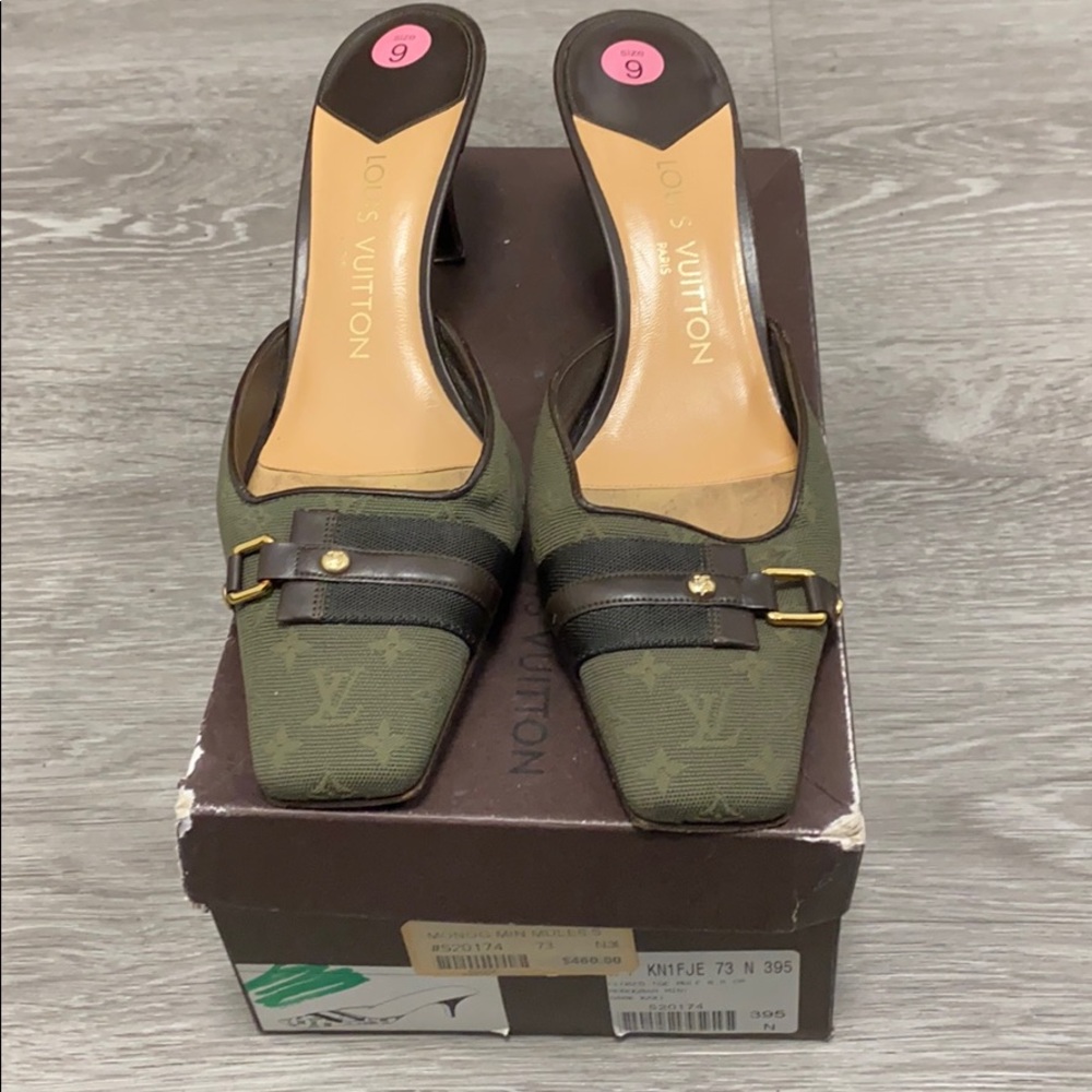 COPY - Louis Vuitton monogram mules. Gently used